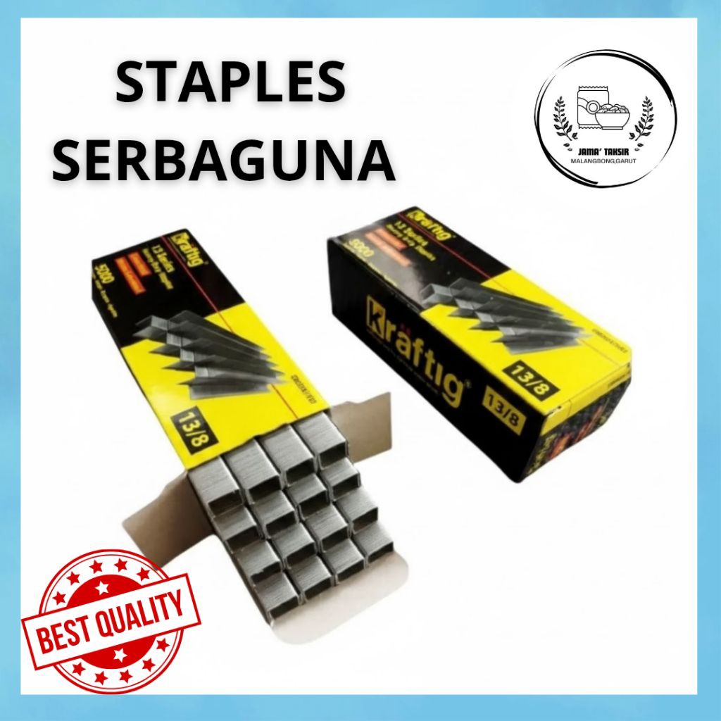 ISI STAPLES 13/8 TEMBAK MANUAL MERK KRAFTIG / ISI STAPLES 13/8 /ATOM STAPLES