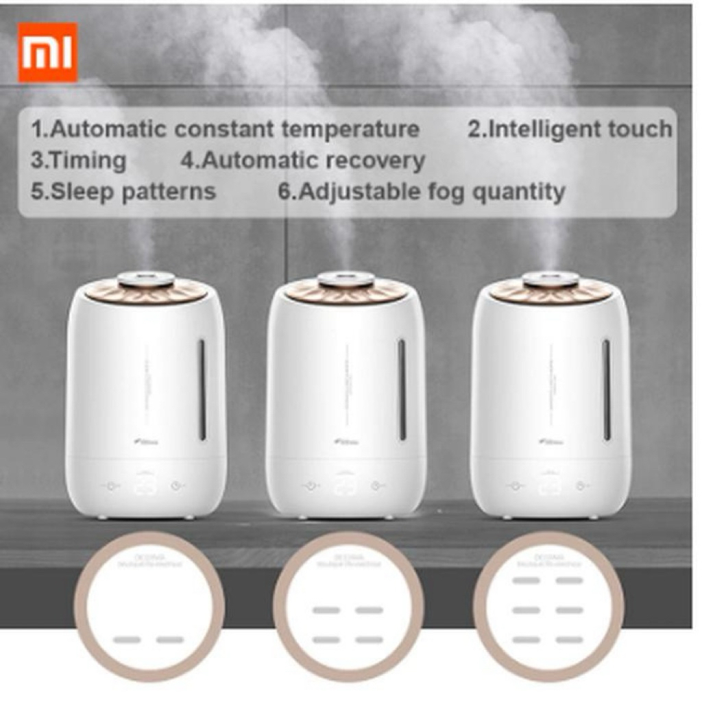 Preloved Deerma Air Humidifier F600 5L - Support Essential Oil - Touchscreen & Timer