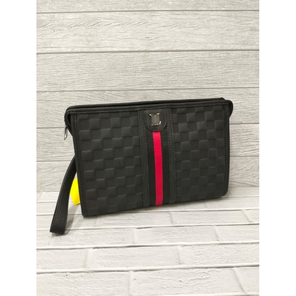 Tas clutch pria kulit asli tas handbag pria import L'0947