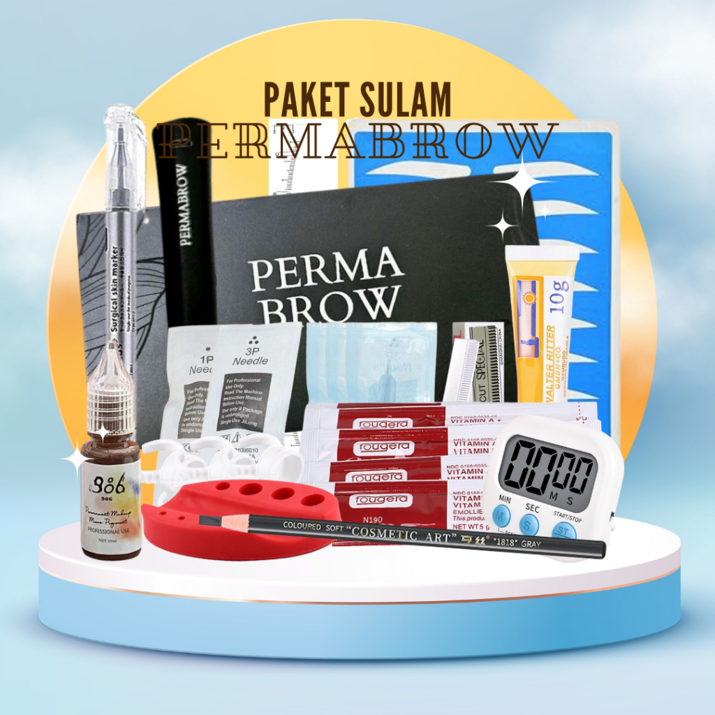 Paket Sulam Alis Mesin Lengkap | Alat Sulam Alis Praktik & Salon