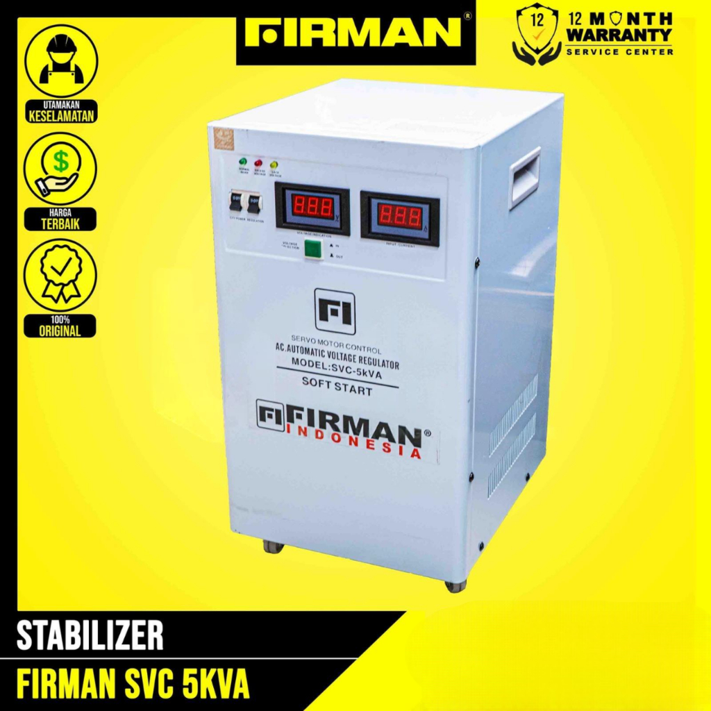 Firman Stabilizer SVC 5000 Watt Voltage Stabilizer SVC5000 Watt