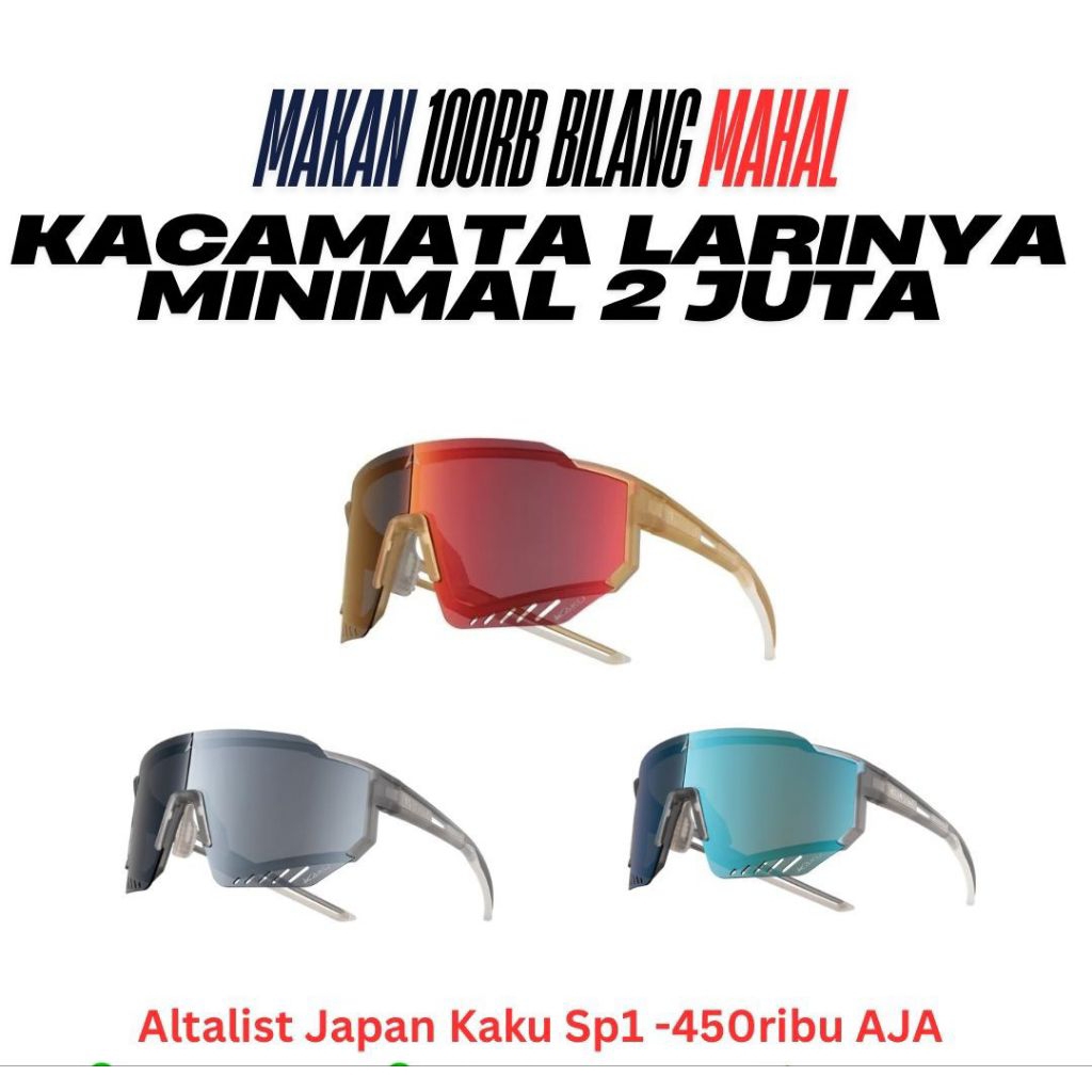 Altalist KAKU SP 1 kacamata UV protection running tenis cycling RoadBike triathlon