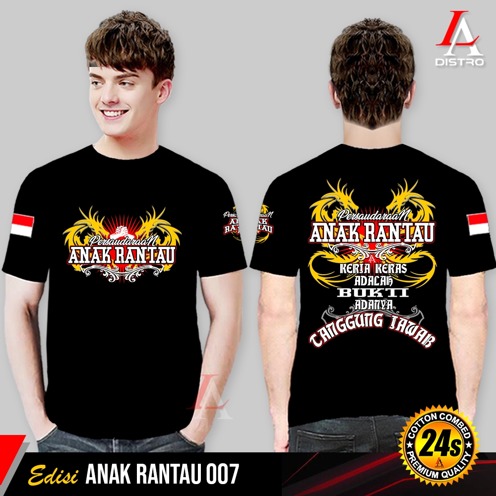 KAOS ANAK RANTAU 007 | BAJU PERANTAU | COTTON COMBED 24s TEBAL ADEM | UNISEX