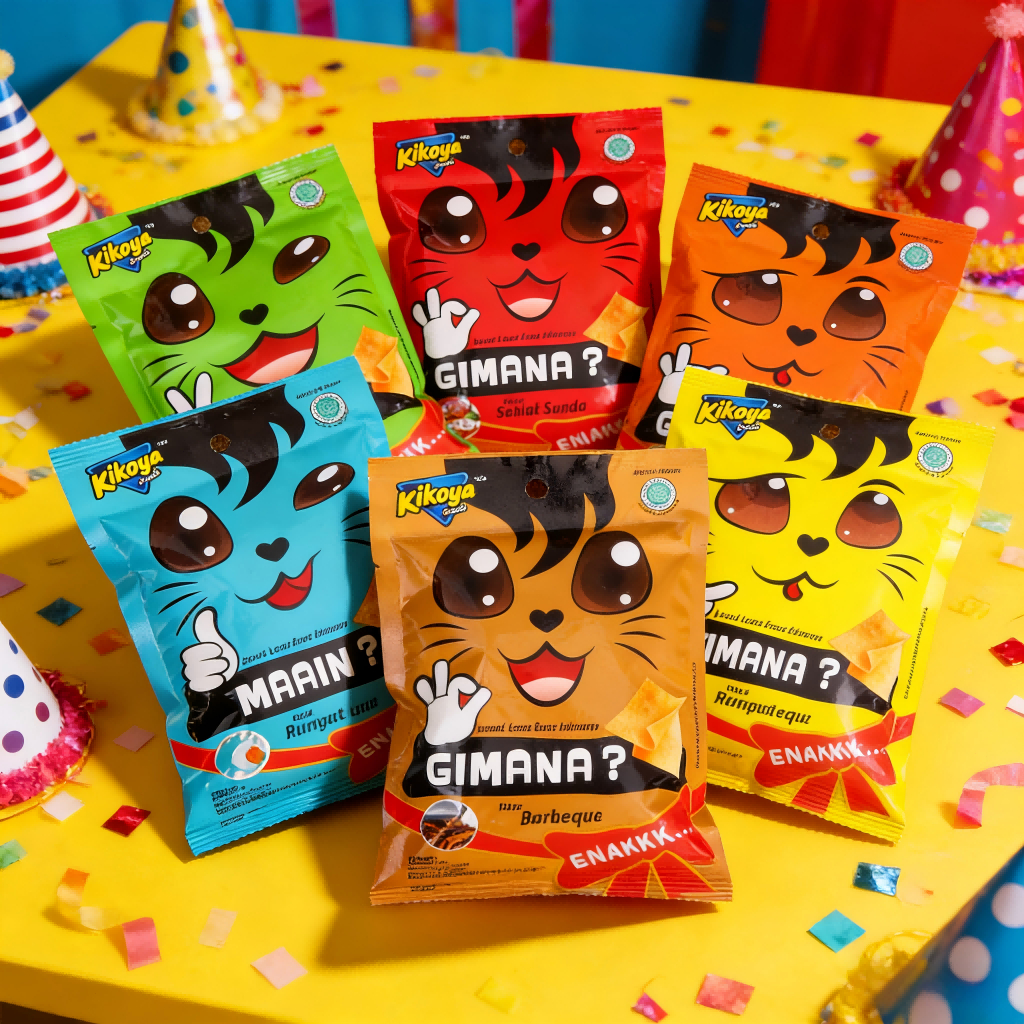 KIKOYA Family Pack (Isi 30 Pcs) - Aneka Rasa Enak - Makanan Ringan Rendah Kalori