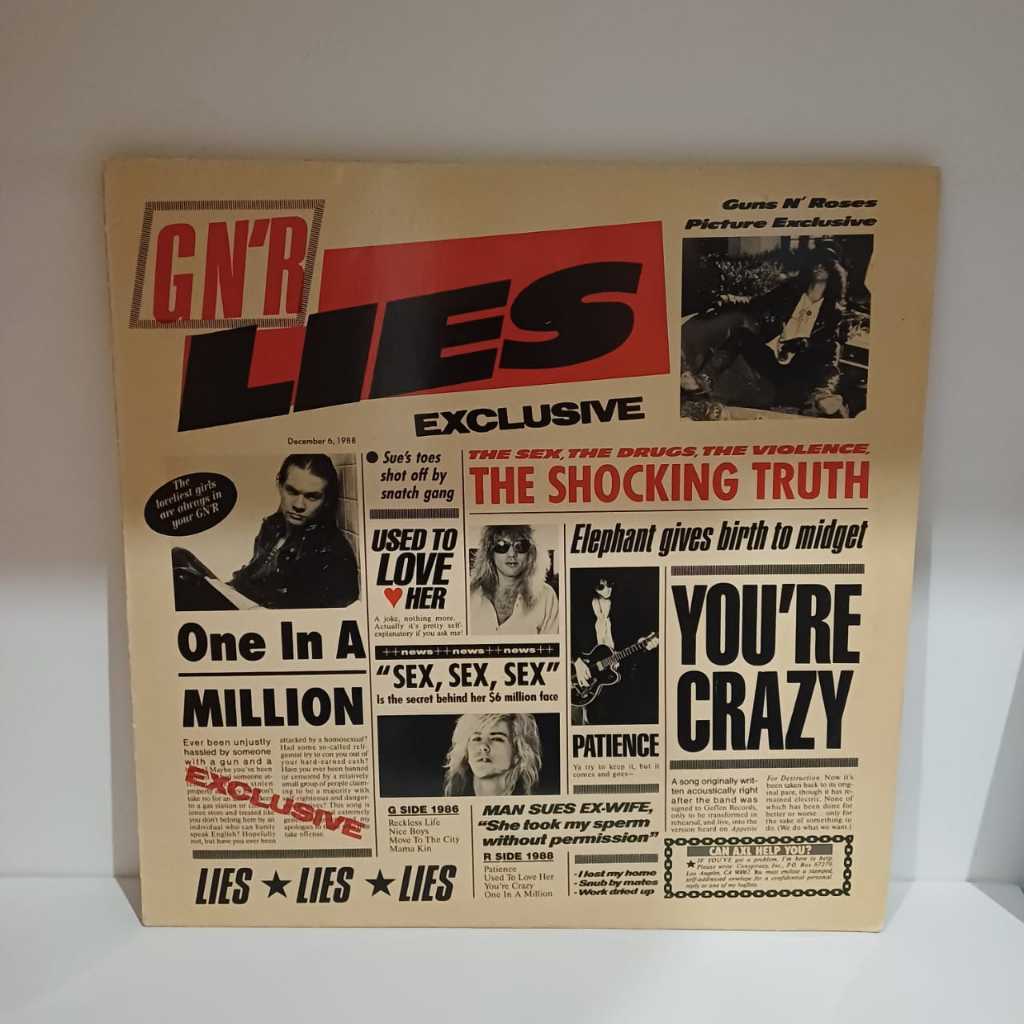 Vinyl LP Guns N' Roses - Lies (Early / 1st press)