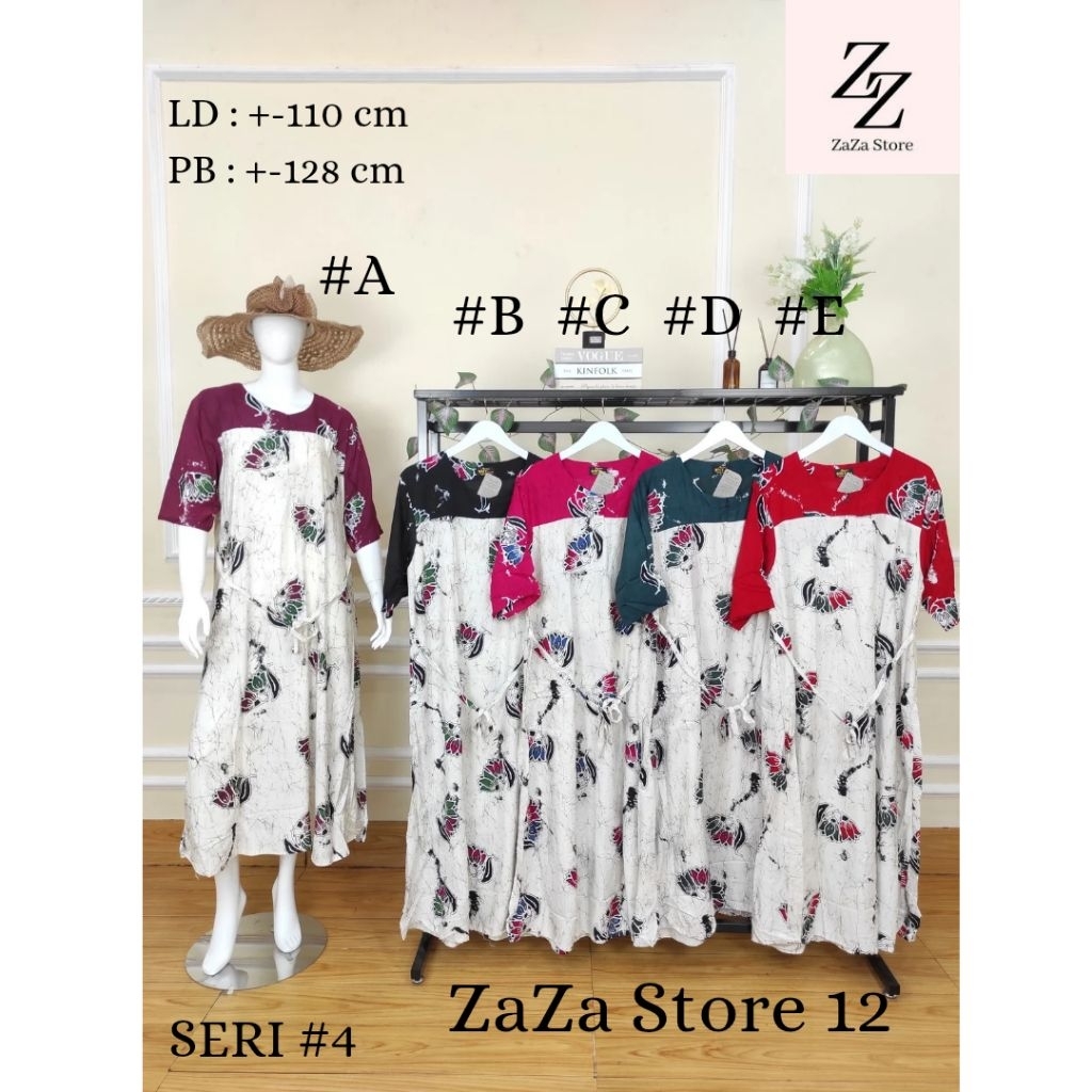 SACKDRESS KLOK MARIA RESLETING-----DASTER RAYON PREMIUM/DASTER BUSUI/DASTER BATIK 100% ORIGINAL SMT 
