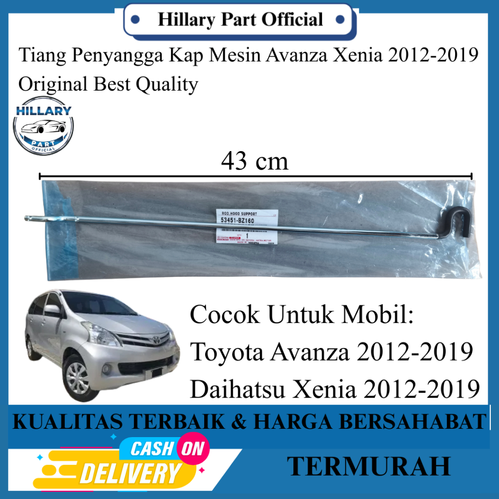 Tiang Penyangga Kap Mesin Avanza Xenia 2012-2019 Original