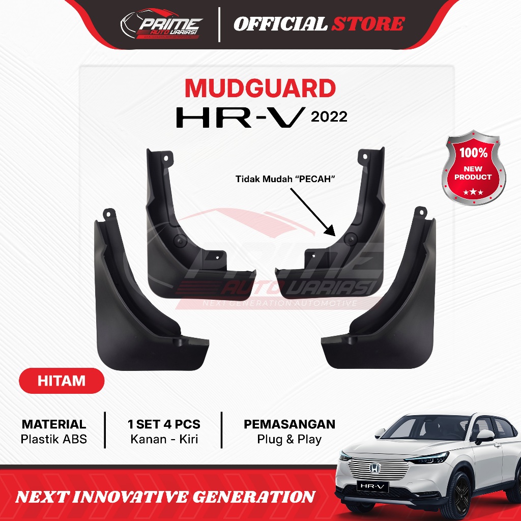Mud Guard Karpet Lumpur Mudguard All New HRV HR-V 2022 2023 2024 - TIPE RS
