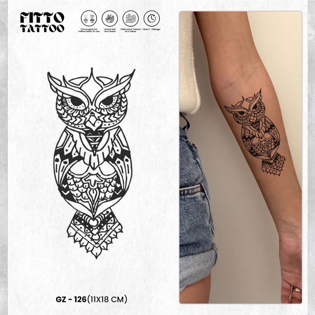 Tato Temporer Fruit Ink Burung Fly Birds Tatto Temporary Sementara Anti Air Tinta Herbal Tahan Lama