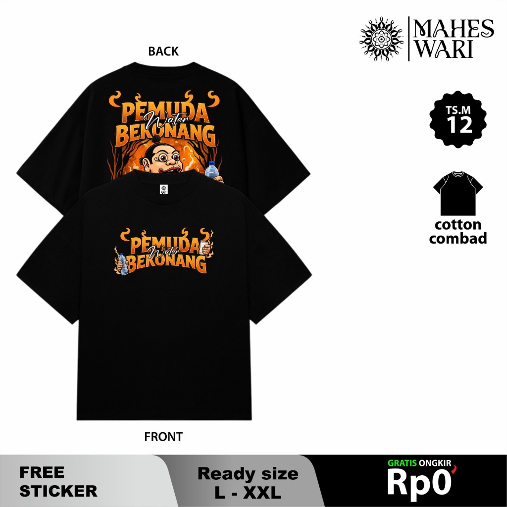Maheswari Kaos Dan Singlet Pemuda Water Bekonang Baju Distro Viral Kekinian Pria Wanita Original Cot