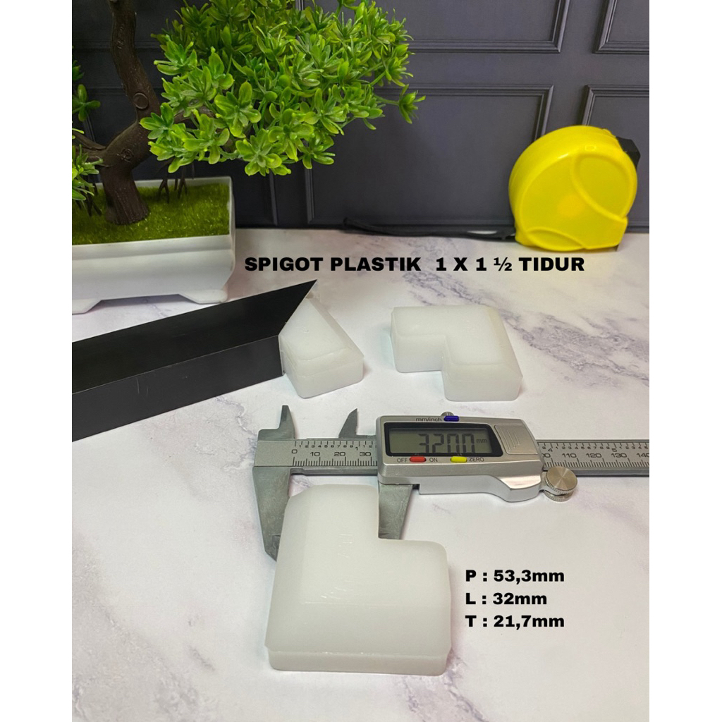 SPIGOT PLASTIK 1 x 1,5 inc atau 23 x 35 mm HOLLOW ALUMUNIUM TIDUR