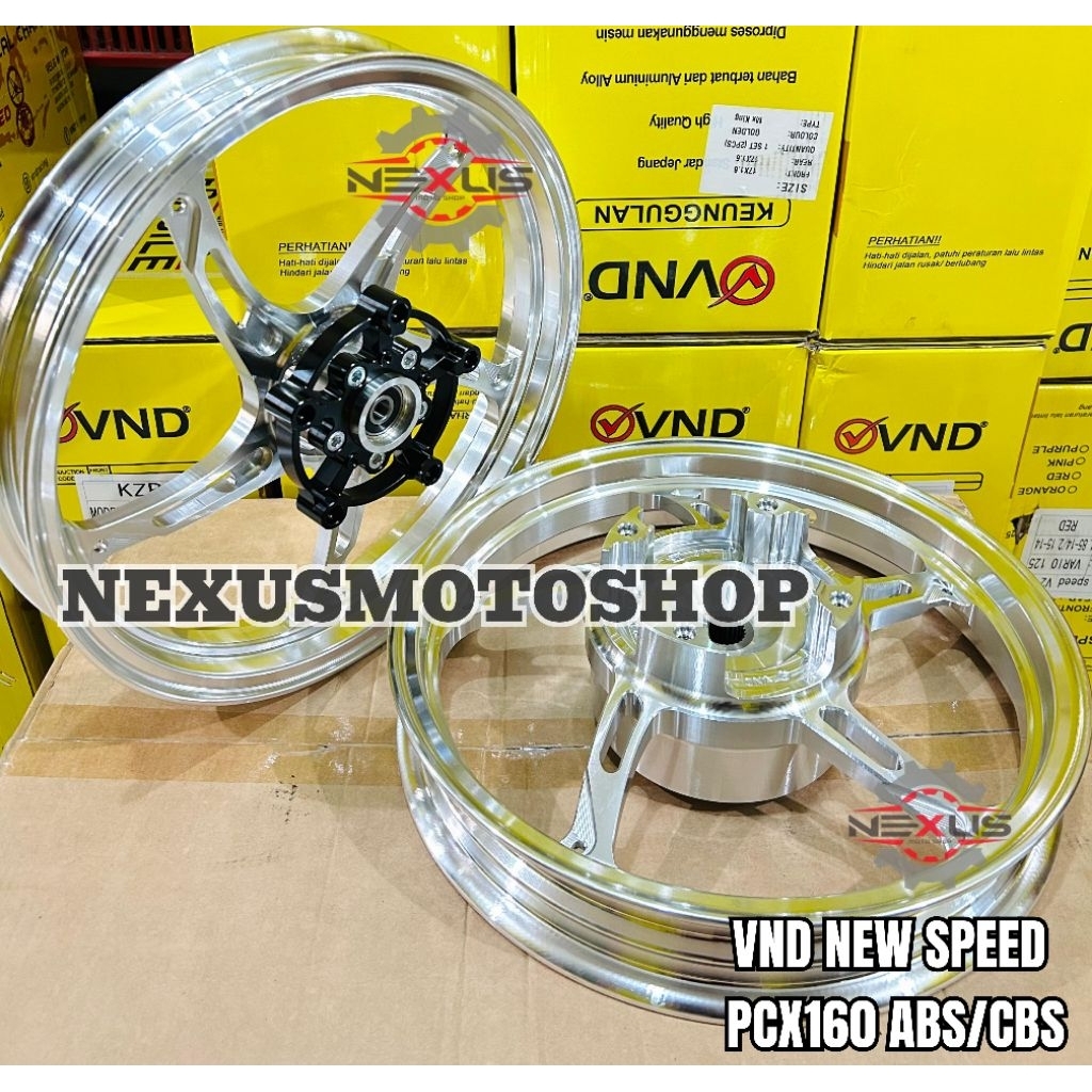 Velg VND New Speed PCX 160 ABS/ PCX 160 CBS 185x14 & 215x14 Velg Racing Vnd new speed Pcx160 Abs/ pc