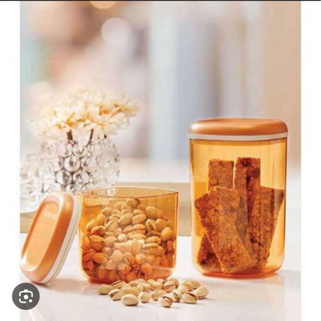 Family mate gold tupperware (2) crystal canister tupperware (2) snack it tupperware (1) toples krist