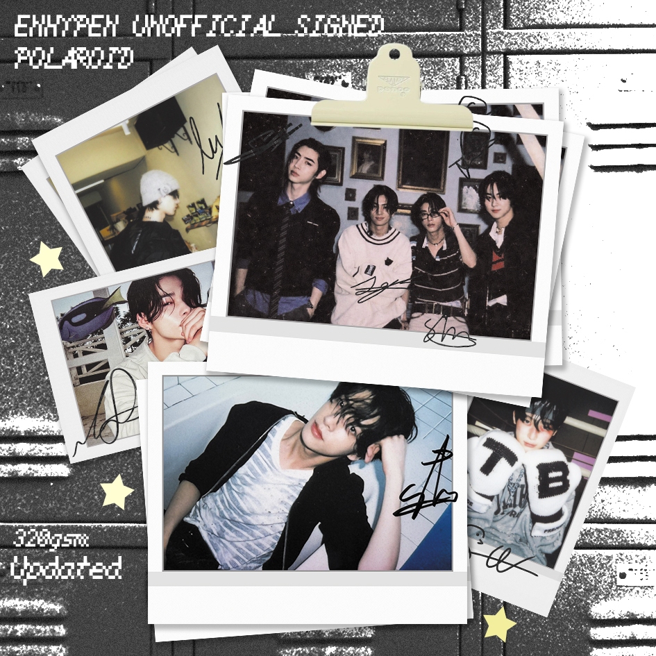 (MINIMAL 3 PCS) ENHYPEN SIGNED PHOTOCARD & POLA