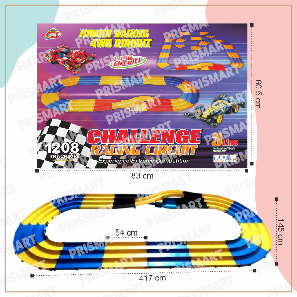 [PM] LONG TREK RACING SIRKUIT 3JALUR LONG TAMIYA 3JALUR TAMIYA 3 JALUR TAMIYA 3JALUR TRACK TAMIYA 3W