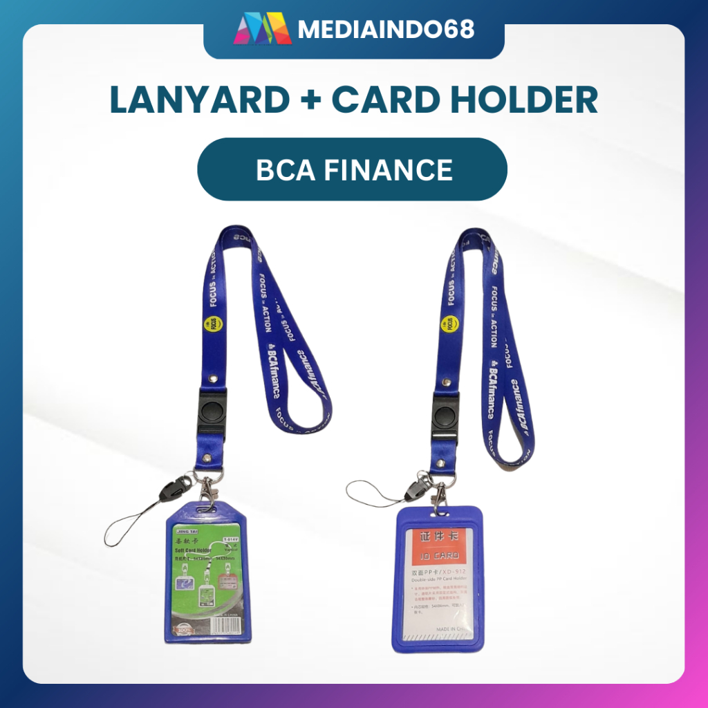 Lanyard Tali Gantungan ID Card BCA FINANCE - Free Strap Gantungan HP/Flashdisk