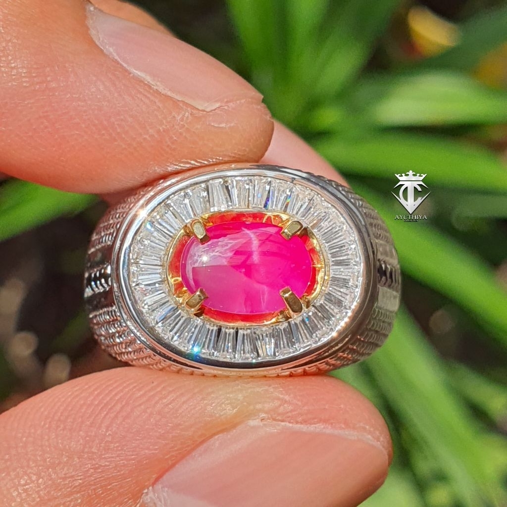 EXTREME RARE Gems Natural Cat Eye RED Ruby Burma Myanmar 1.84 Ct No Heat GRI Memo