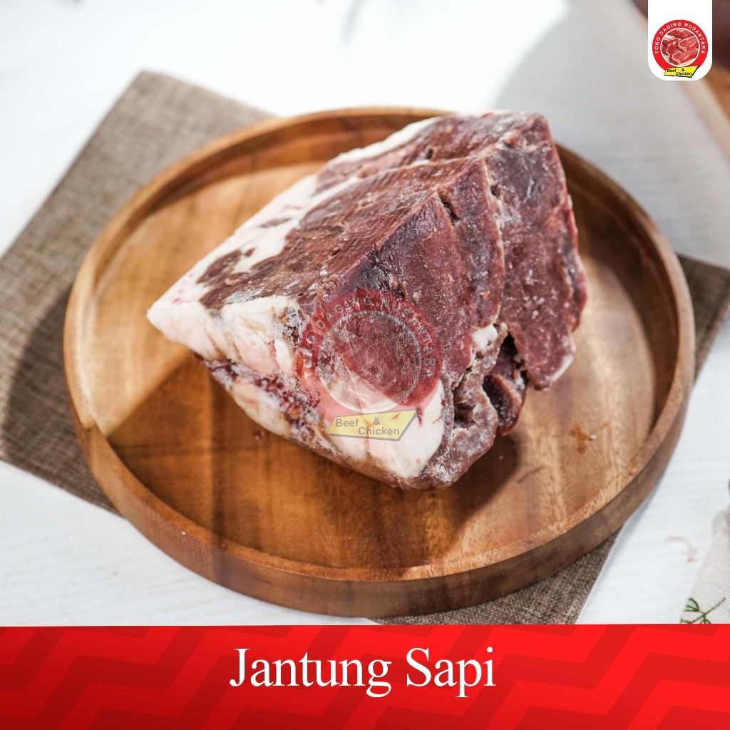 Jantung Sapi 1Kg - Jantung Sapi Bersih 1Kg – Jantung Sapi Frozen | Toko Daging Nusantara