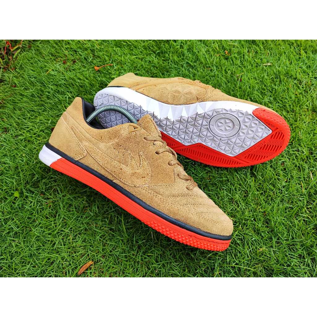 [Bisa COD] Sepatu Futsal 5 StreetGato IC - Camel Solar Red
