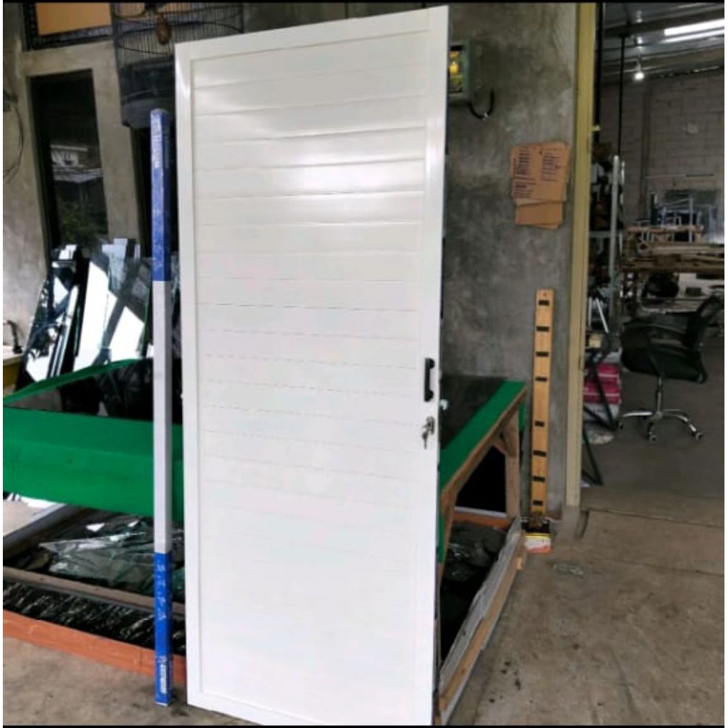 kusen+pintu alumunium sleding lengkap 3inc bisa custom ukuran (free packing kayu)