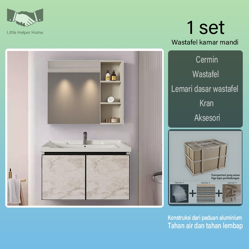 60cm/80cm wastafel set kamar mandi lemari kamar mandi lemari bawah wastafel lemari cermin wastafel w