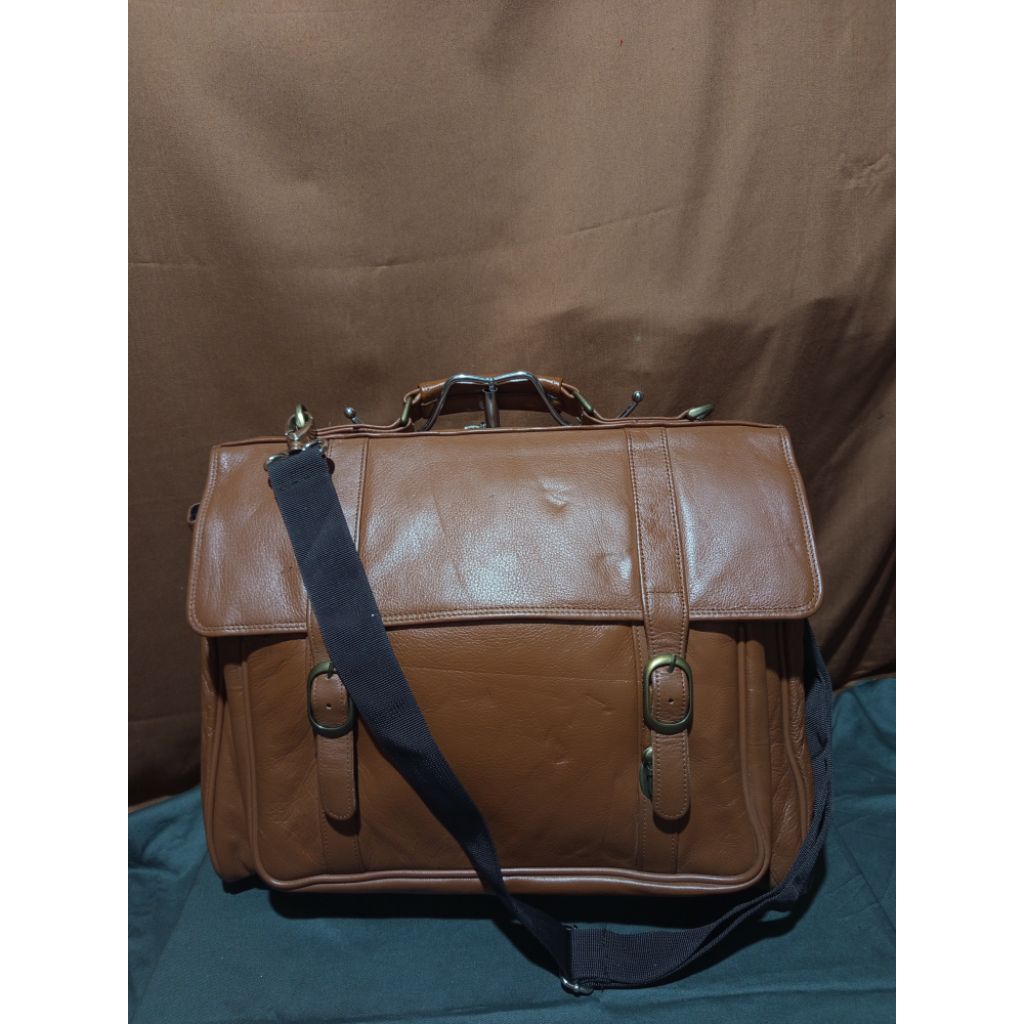 Tas Kerja Tas Laptop Aurochs Kulit Asli second ori