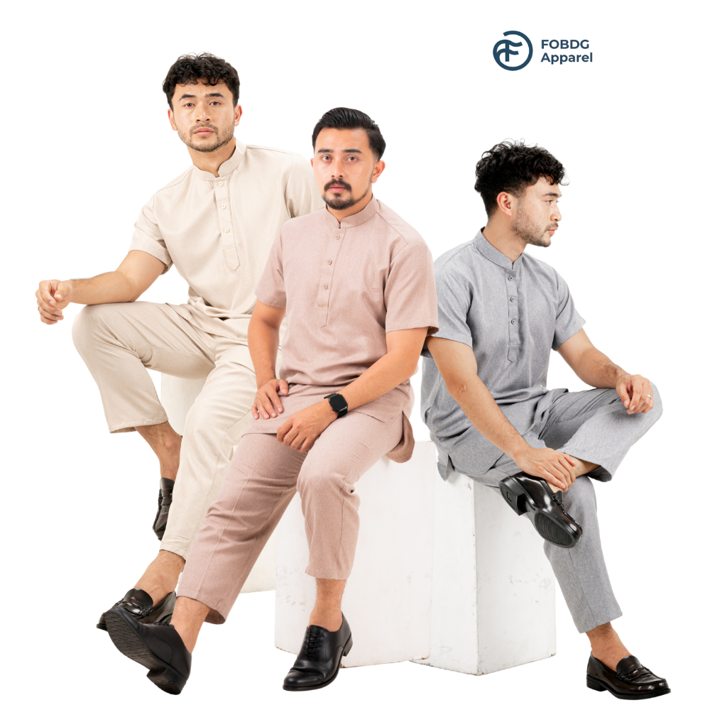 Baju koko Setelan Pria Dewasa Lengan Pendek Setelan Yusuf Fobdg Kemeja Koko Pria