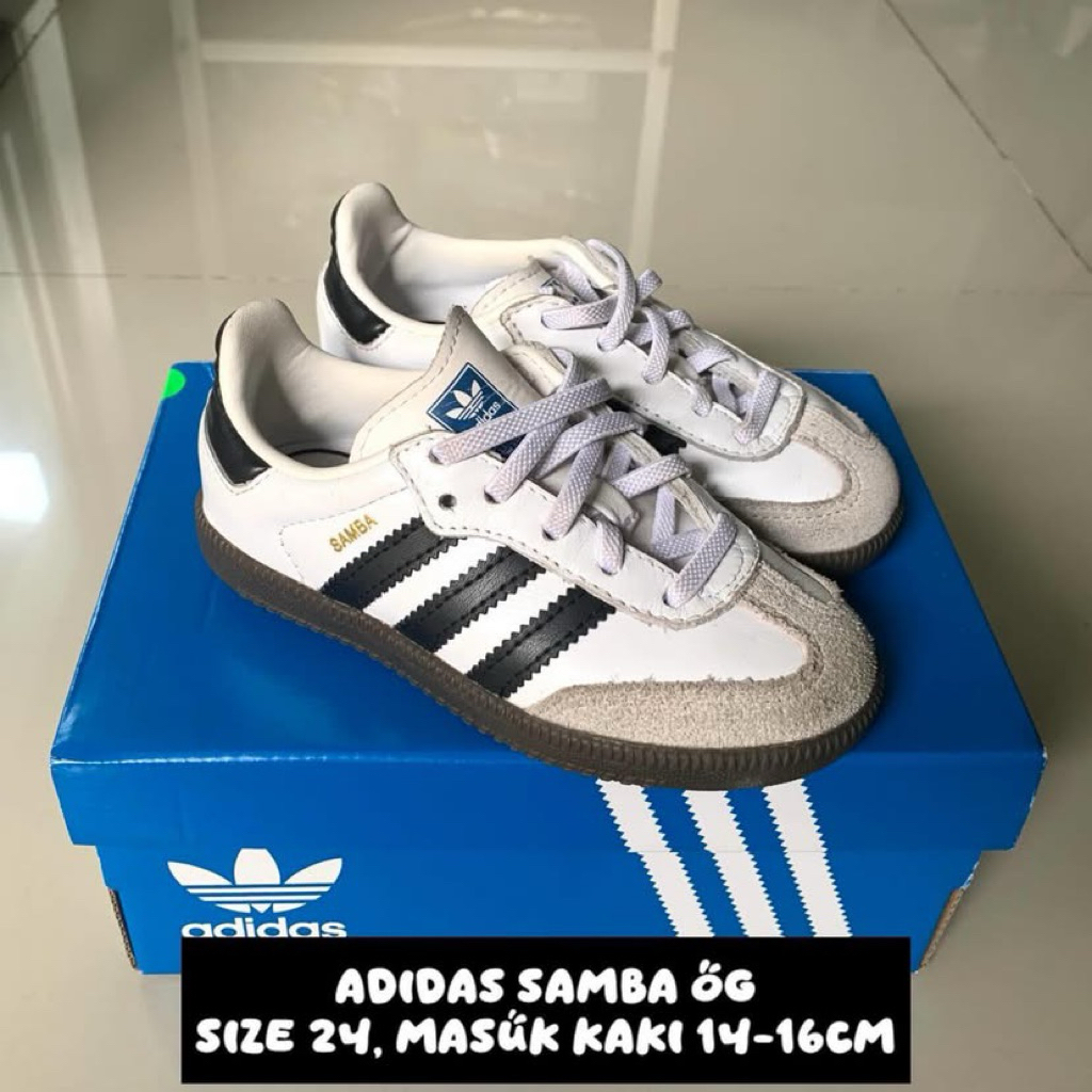 Preloved Adidas Samba OG White (KIDS)