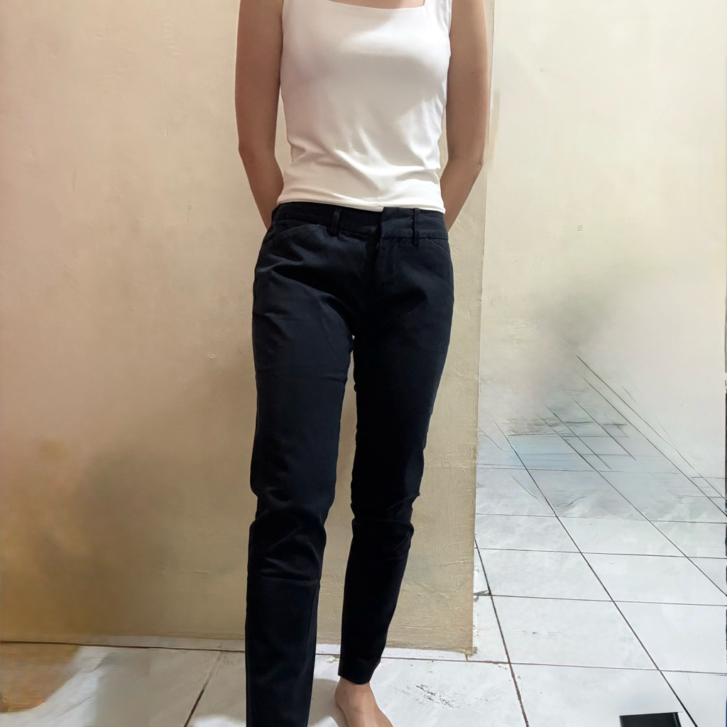Celana Panjang Executive Wanita / Celana Kerja / Celana Kantor Hitam