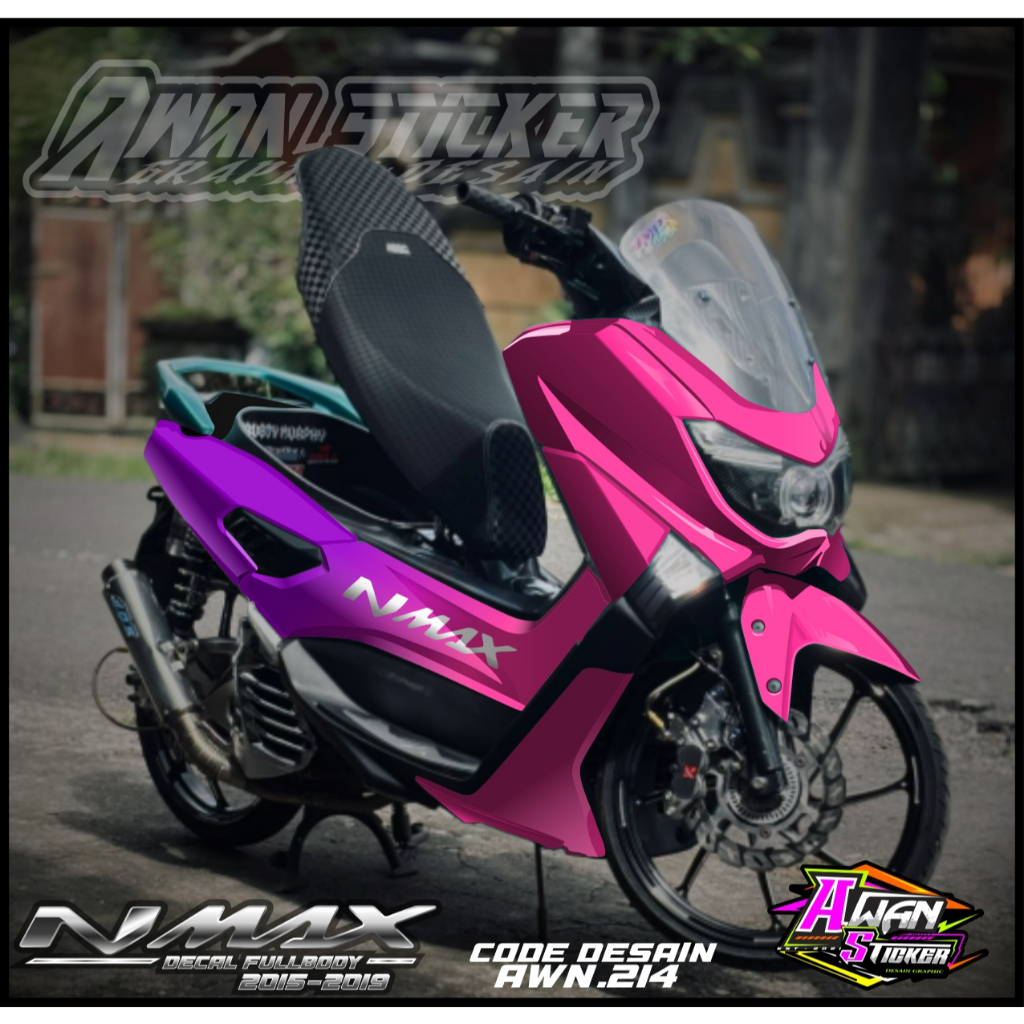 ( COD ) Decal Stiker Nmax  Old Full Body  -  Variasi Nmax 155 2015- 2019 Full Body AWN.214