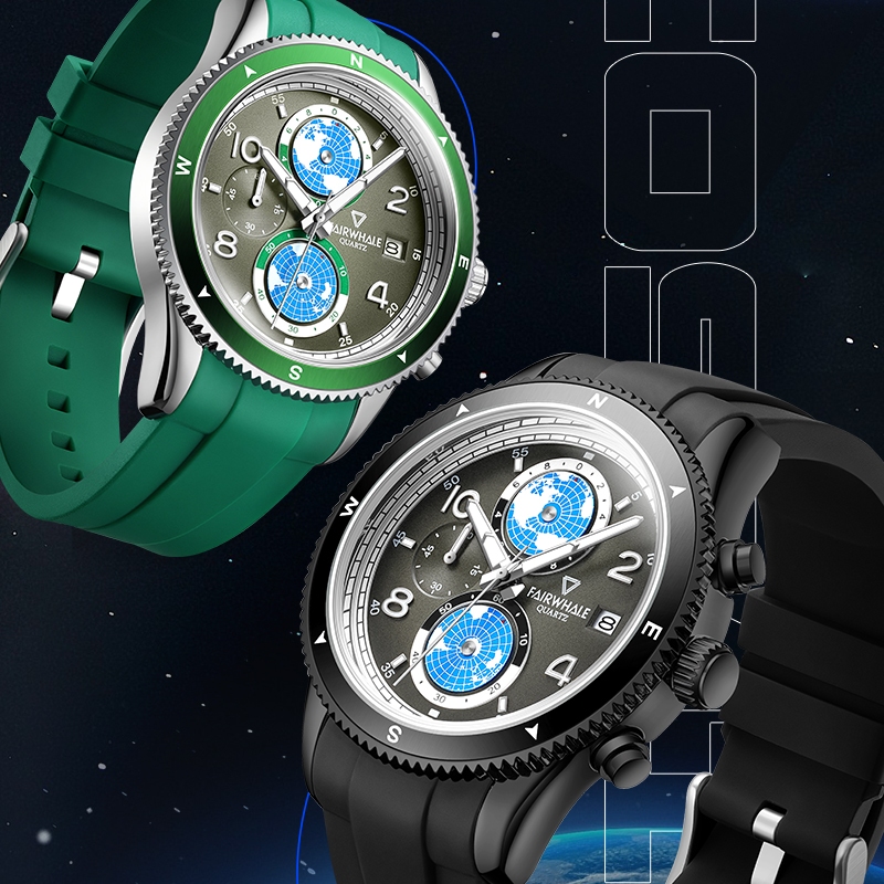 Mark Fairwhale Jam Tangan Pria Mark Fairwhale 5730 Kuarsa Sport Original Garansi Resmi 1 Tahun Rubbe