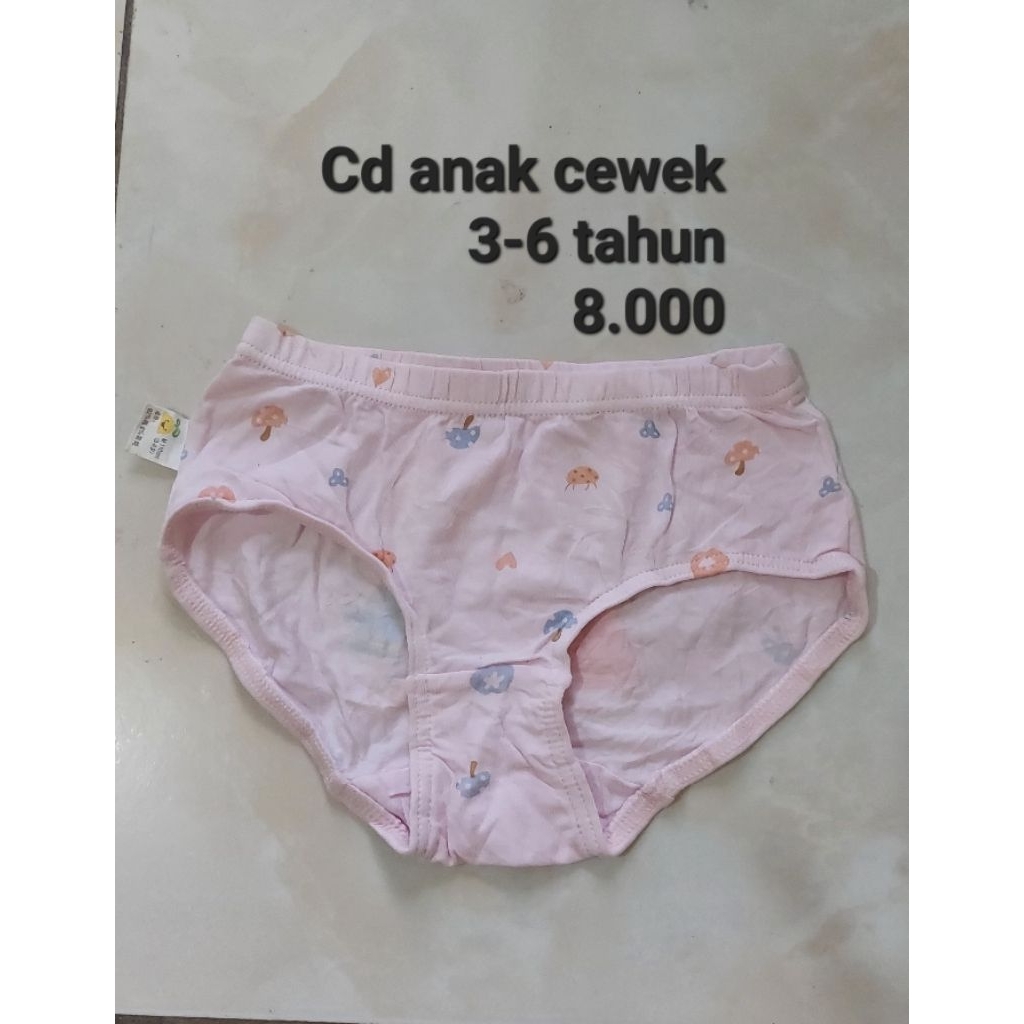 Celana dalam anak cewek 3-6 tahun