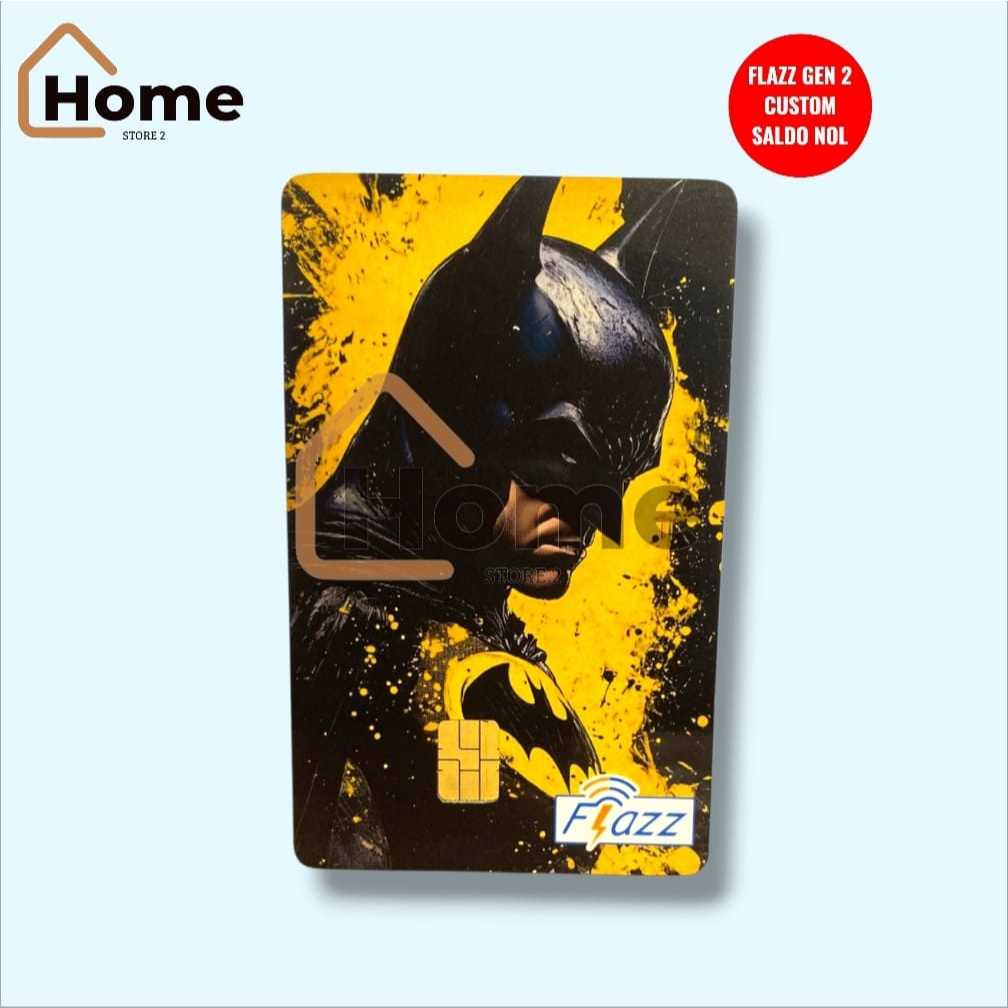KARTU ETOLL FLAZZ BCA GEN 2 CUSTOM SUPPORT NFC - BATMAN YELLOW