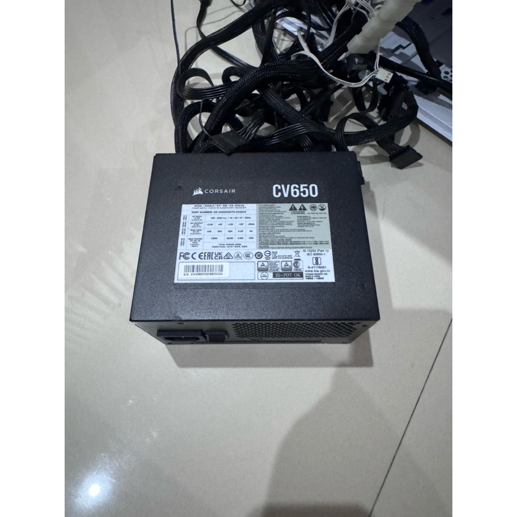 Power Supply / PSU Corsair CV650 Watt 80plus Bronze
