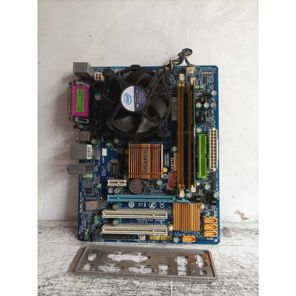 Mobo Gigabyte G31M-ES2C / ES2L + Core 2 Duo E7500 + RAM 2GB DDR2 (Paketan Komputer Second Normal Jay