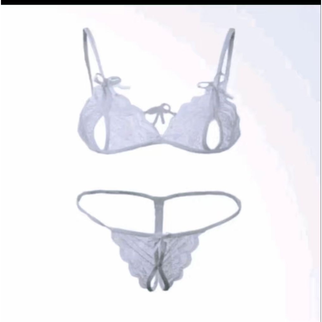 Bra Set + G String Sexy Renda Pita