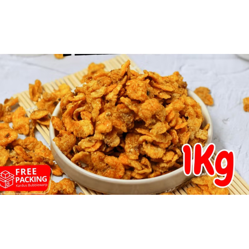 emping jagung pedas manis 1kg