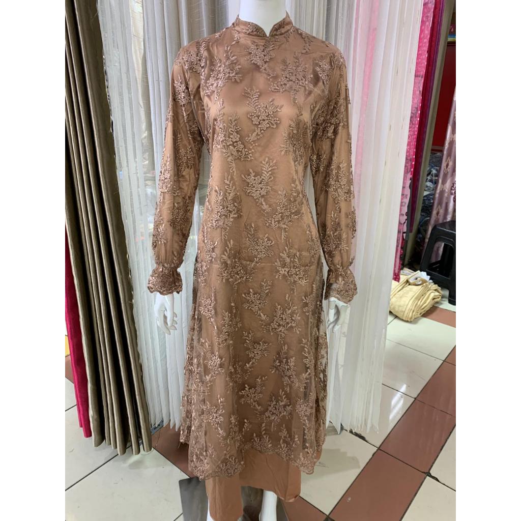 (FREE HIJAB) MODEL GAMIS MALAYSIA / KEBAYA GAMIS MALAYSIA / SETELAN LEBARAN / SETELAN PESTA