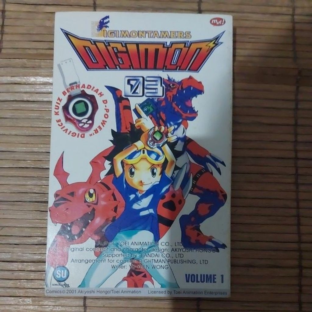Komik Digimon Tamers Digimon 03 vol 1 Preloved
