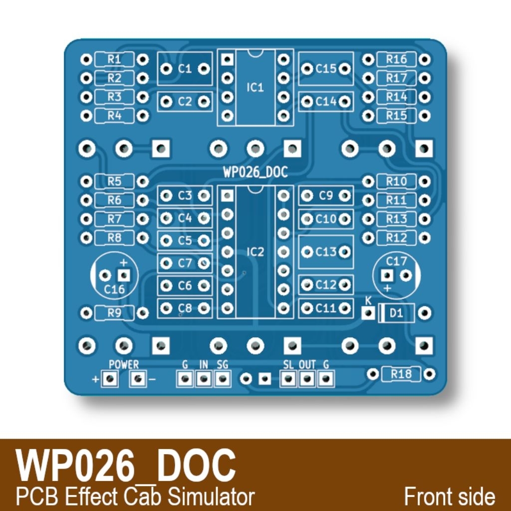 PCB Efek Cabsim | WP026_DOC based on DSM Omni Cabsim 1590B