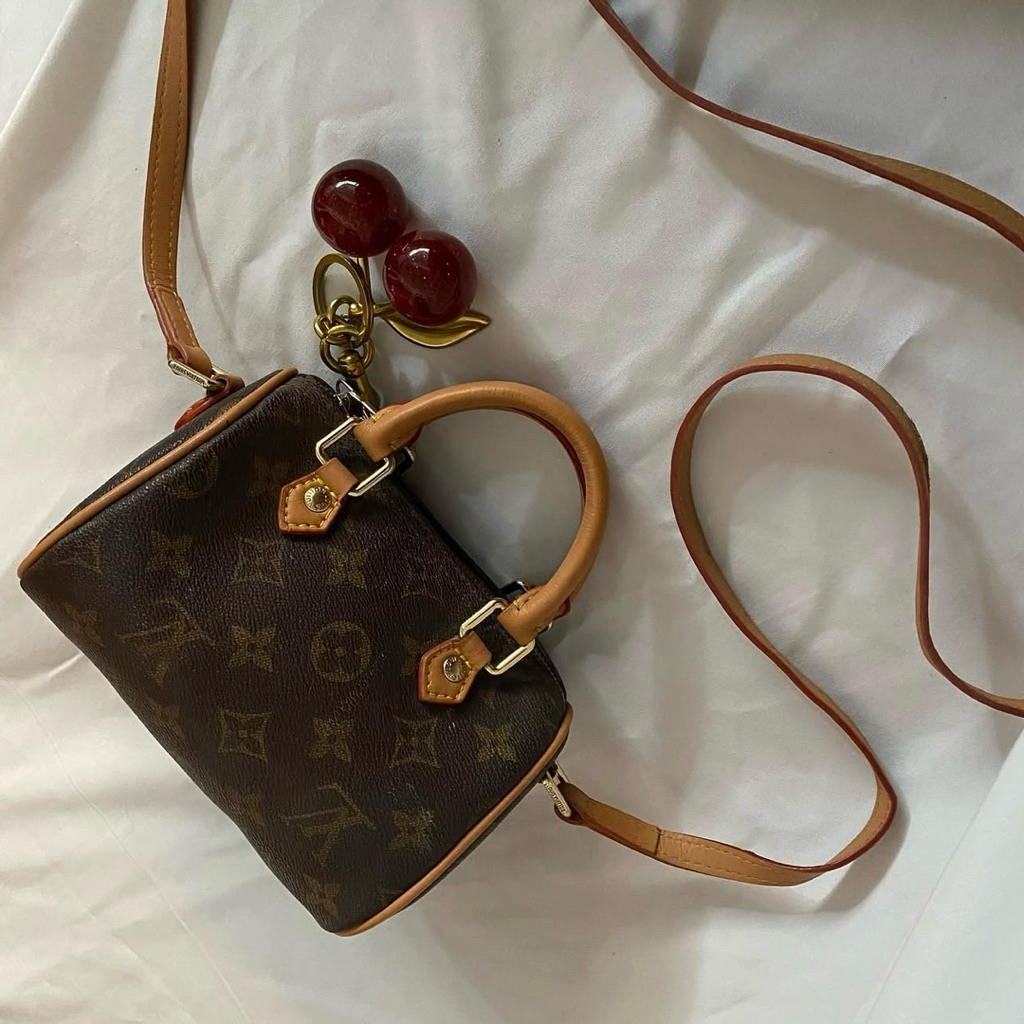 LV Nano Speedy Vintage Bag, Tas Louis Vuitton Vintage Preloved