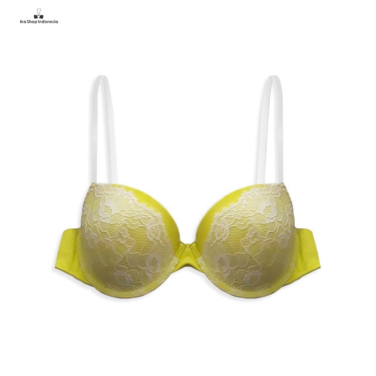 Bra Layered Lace Lime Yellow