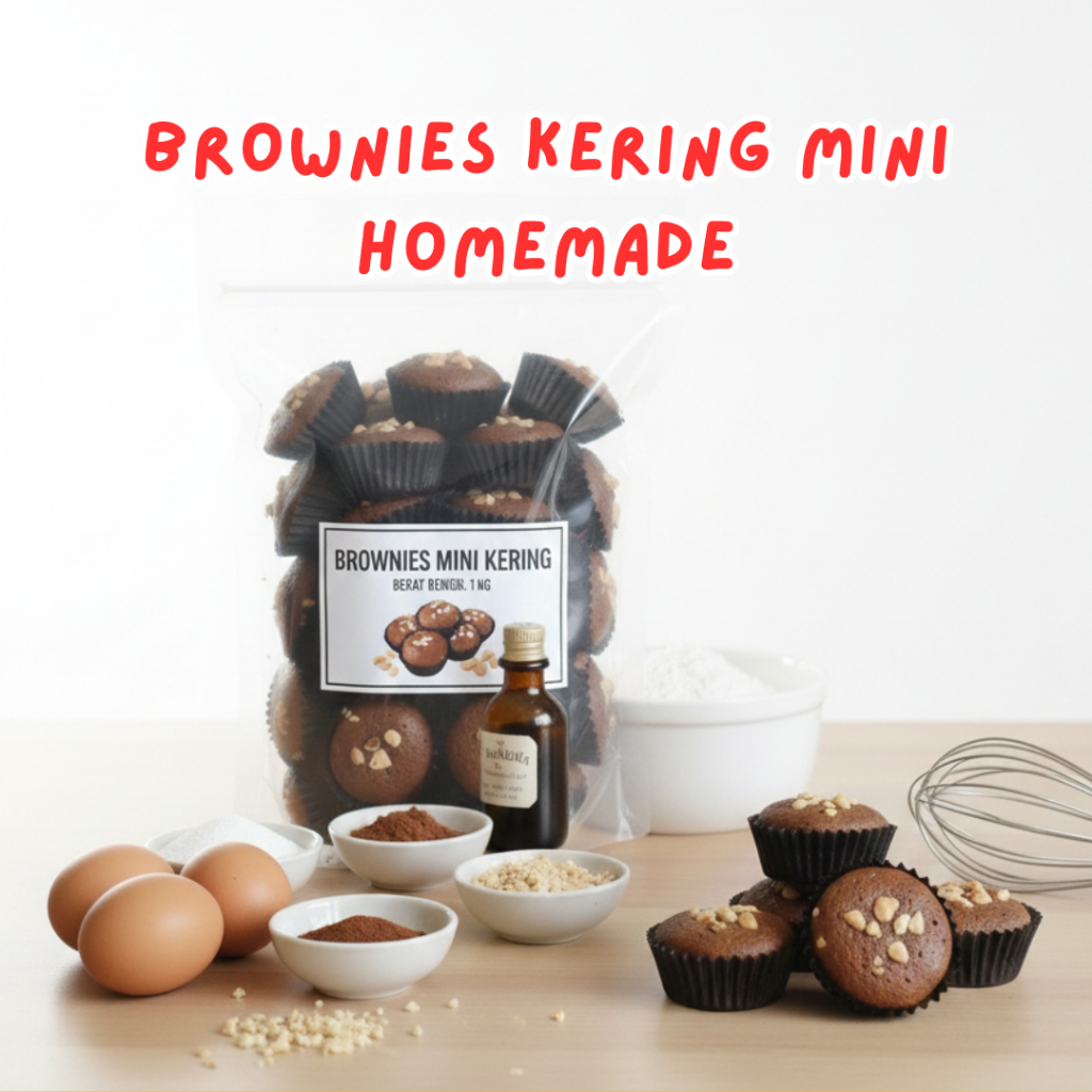 Brownis Kering Mini Brownies Kering 1 kg Homemade