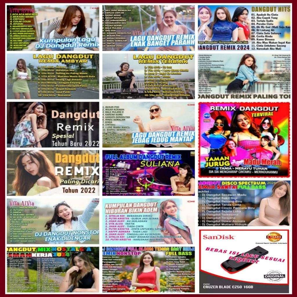 USB MOBIL MUSIK LAGU DANGDUT REMIX TERBARU - USB MP3 LAGU - USB MOBIL UNTUK MUSIK - USB FLASH DISK I