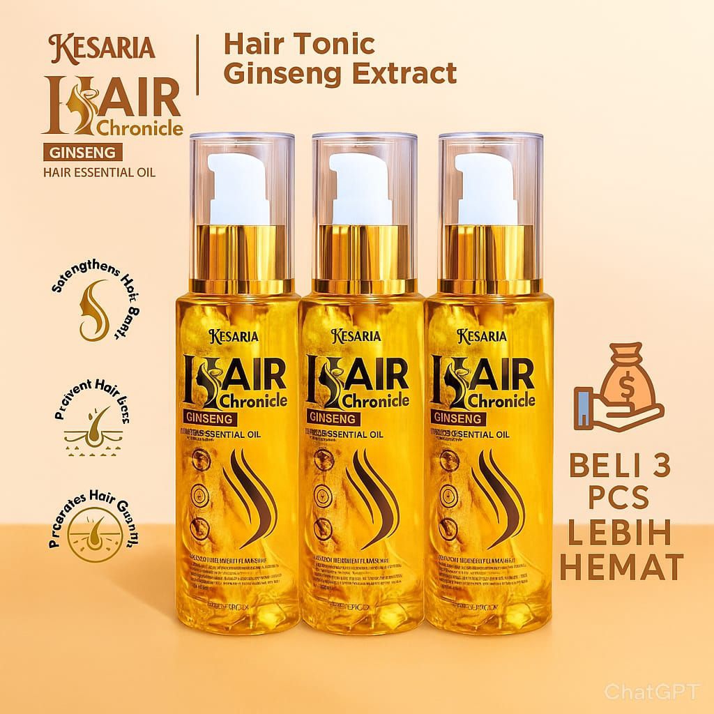 Hair Tonic Rambut Ginseng Kiseria Utk Perawatan Rambut Dan Penumbuh Rambut 100ml Beli 3 Botol Lebih 