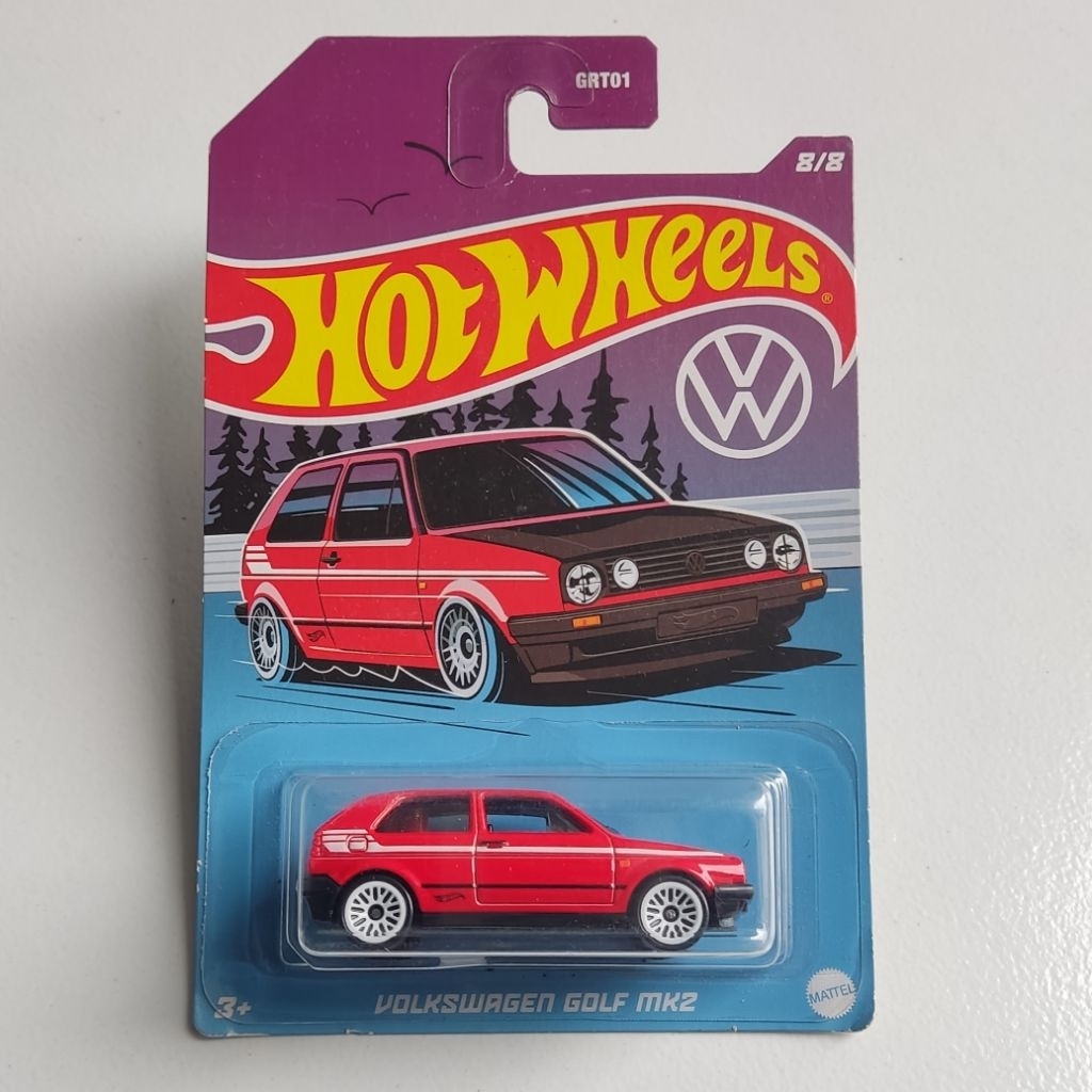 Hot Wheels Volkswagen Series 2022 VW Golf MK2 Merah - HW SERIES