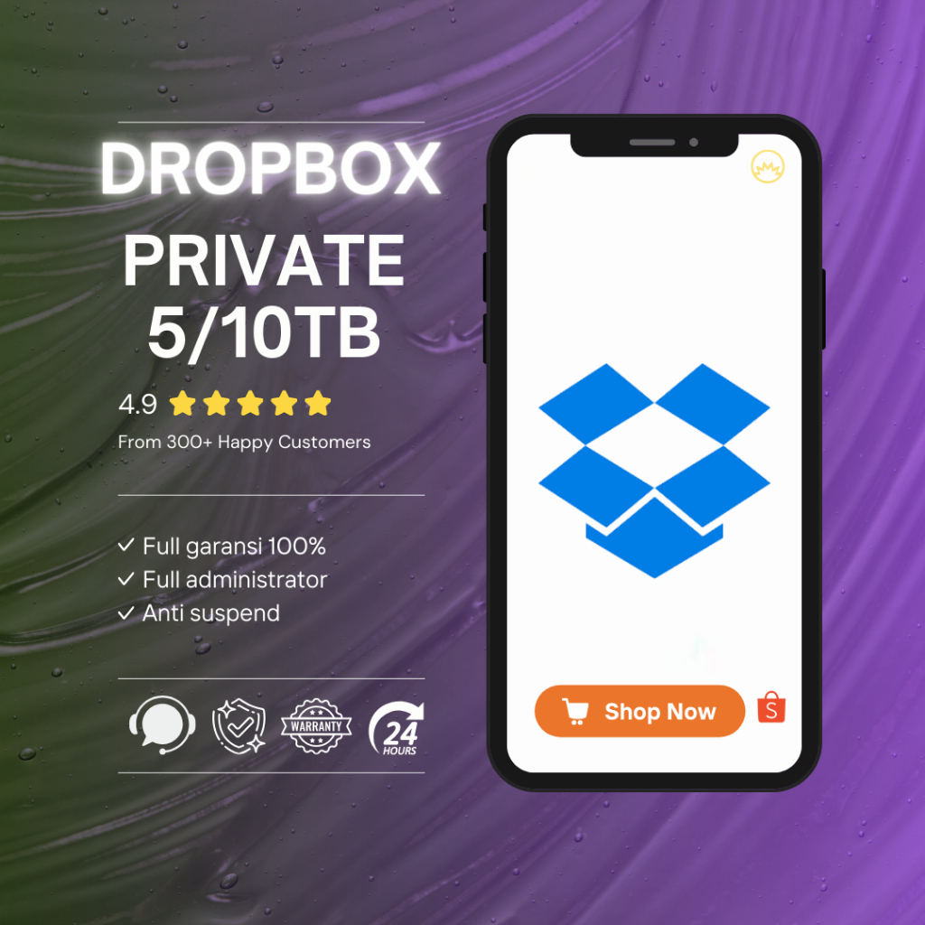 DROPBOX PRIVATE 5/10TB FULL GARANSI