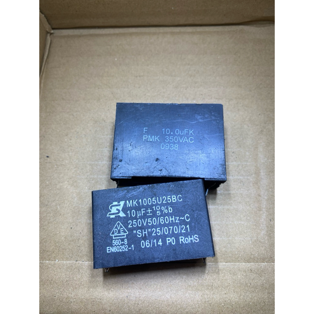 kapasitor MKP 10UF 250V ORIGINAL CABUTAN