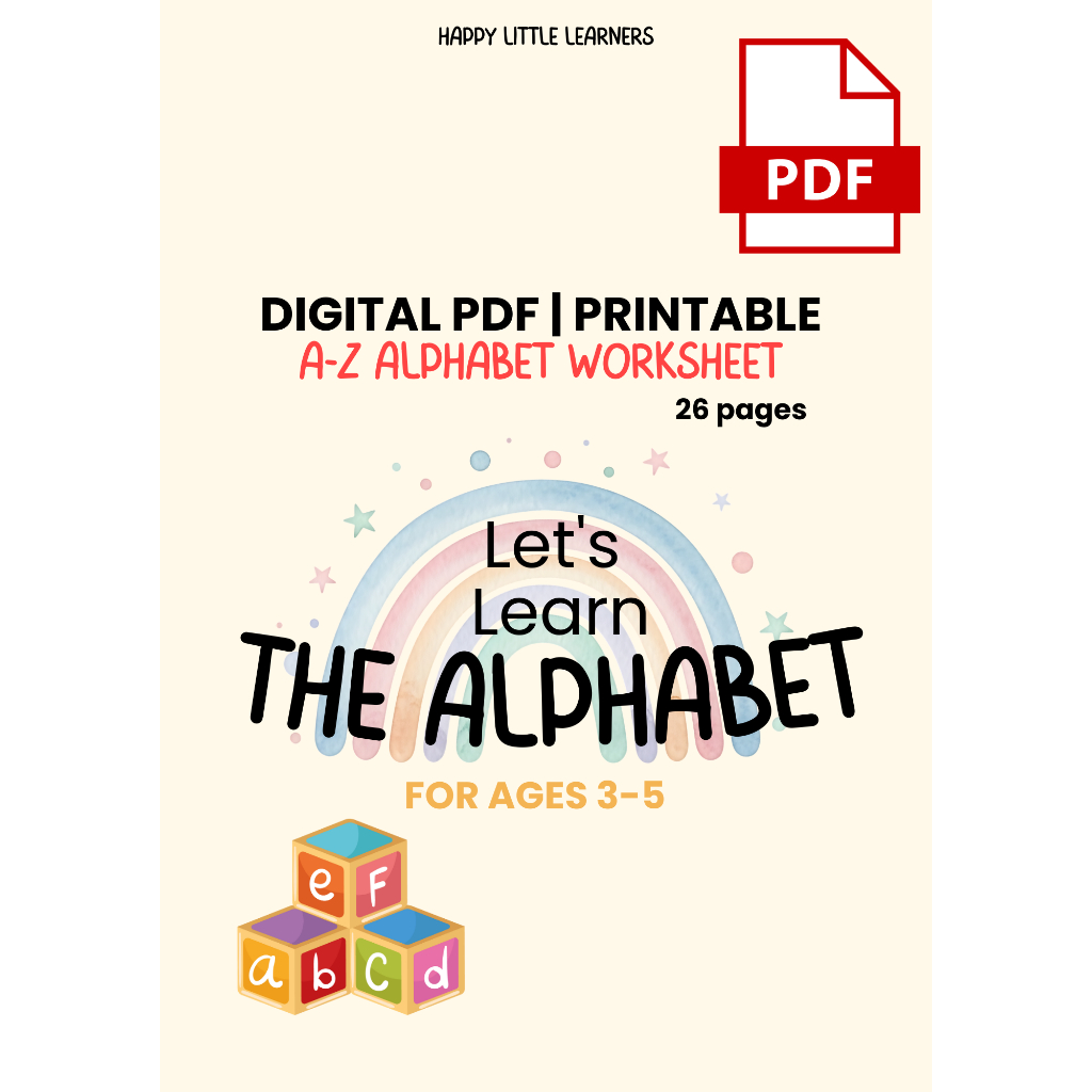 (PDF) PRINTABLE WORKSHEET BELAJAR ALFABET | LEMBAR EDUKASI ANAK [worksheet anak, belajar alfabet, pr