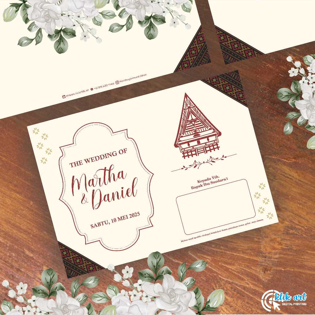 Undangan Pernikahan Amplop Hardcover Elegan Free Custom Foto. Undangan Pernikahan Hardcover